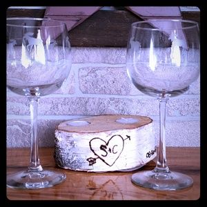 Moose Wine Glasses  SET OF "2"